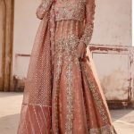 Cotton Net Pishwaaz and Border Work Dupatta with Banarsi Jamawar Lehnga