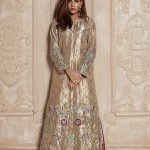 Silk Aline Long Shirt with Banarsi Jamawar Capri