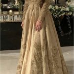 Pishwaaz Style Front Open Long Gown in Raw Silk with Self Jamawar Lehnga