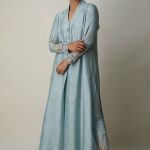 Cotton Silk Aline Drop Edges Shirt and Capri