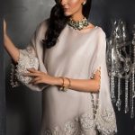 Poncho Chiffon Shirt with Silk Pants