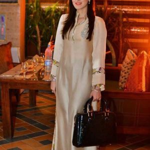 Silk Long Aline Shirt and Pants