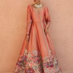 Silk Angharka Long Gown with Pants