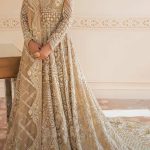 Pure Net Long Trail Pishwaaz with Border Work Dupatta and Silk Pants