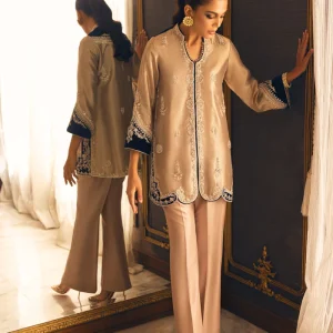 Silk Gold Jacket with Pants