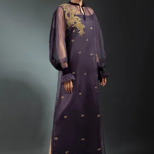 Organza Kaftaan with Silk Lining.