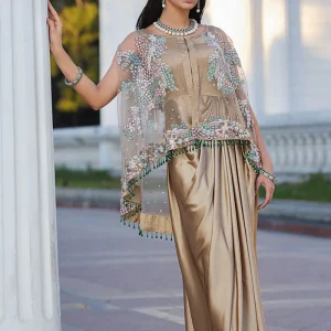 Net Upper with Silk Tunic