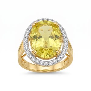 Yellow-Gold Yellow Sapphire Ring 