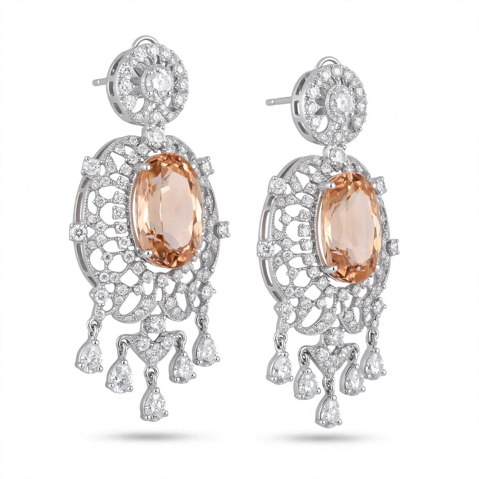 Silver Champagne Earring - Image 2