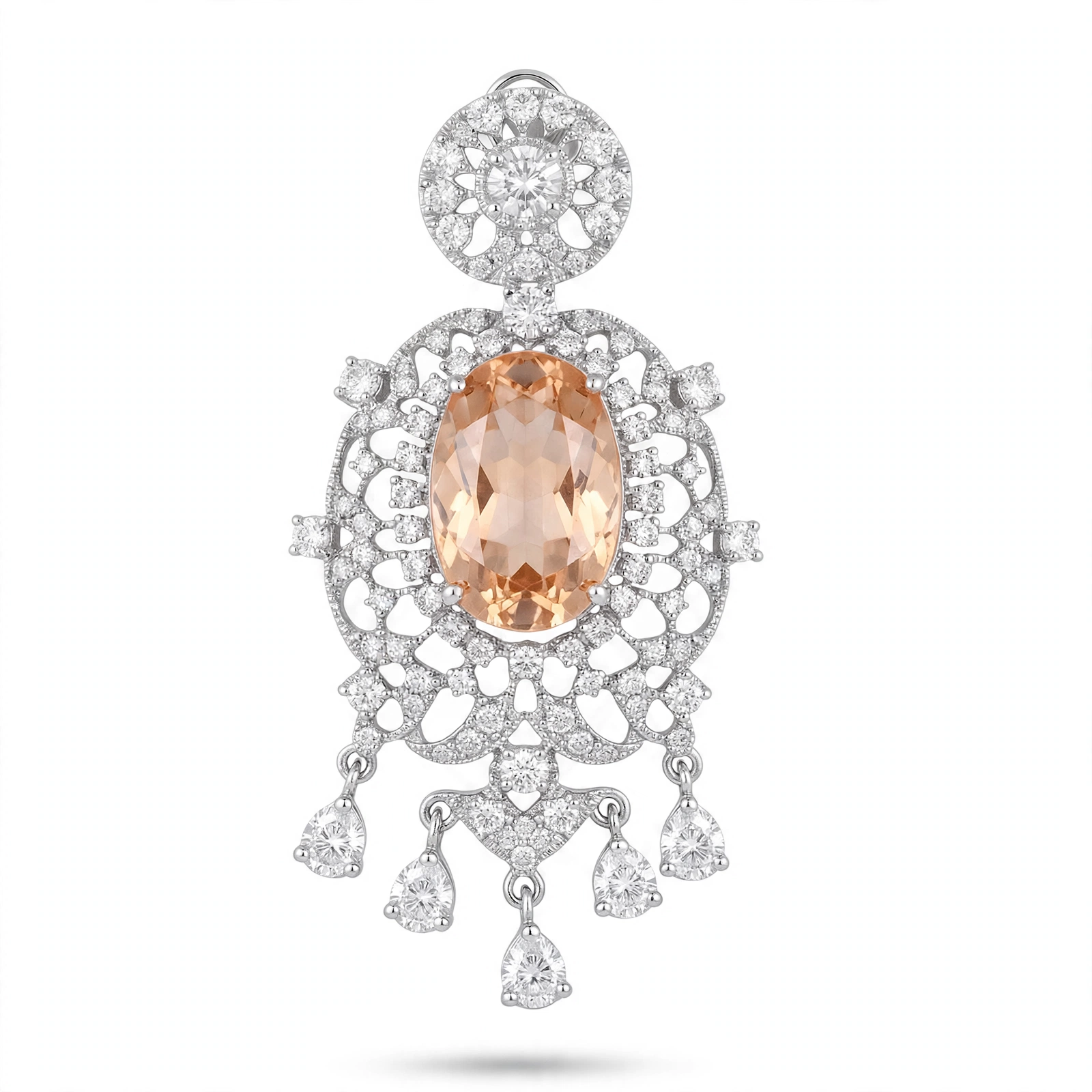 Silver Champagne Earring - Image 4